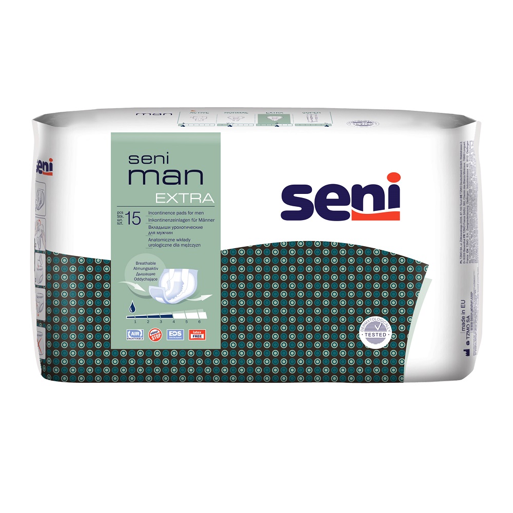 Absorbantele urologice pentru barbati Man Extra, 15 bucati, Seni