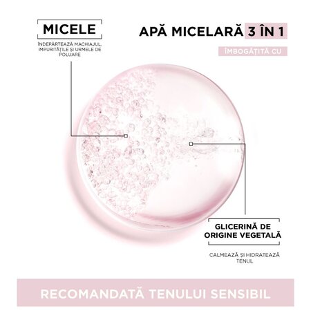 Garnier apa micelara pentru ten sensibil Skin Naturals, 400 ml, Loreal 538570
