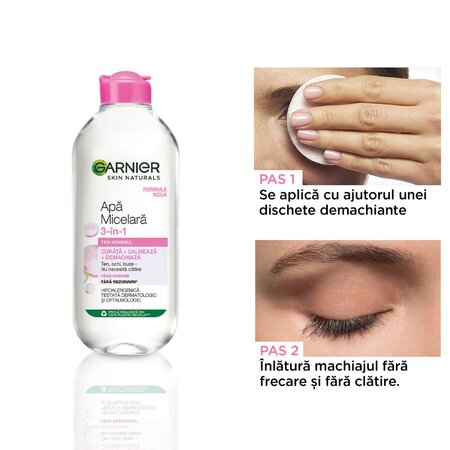 Garnier apa micelara pentru ten sensibil Skin Naturals, 400 ml, Loreal 538571