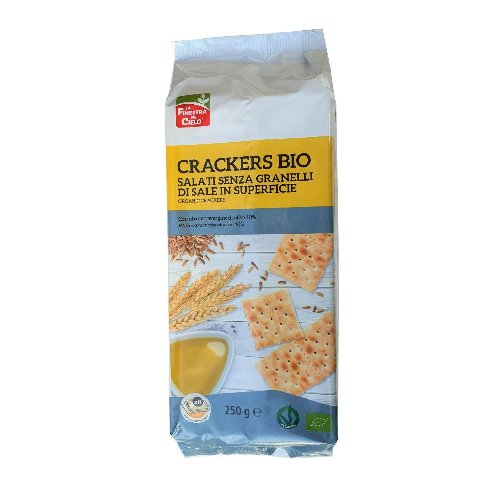 Crakers Bio din grau, 250g, La Finestra Sul Cielo