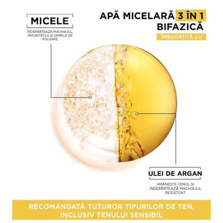 Garnier apa micelara Bifazica Skin Naturals, 400 ml, Loreal 538599