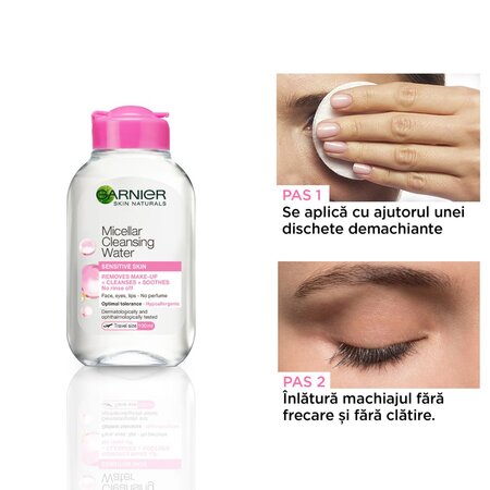 Garnier apa micelara pentru ten sensibil Skin Naturals, 100 ml, Loreal 538616