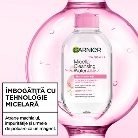 Garnier apa micelara pentru ten sensibil Skin Naturals, 100 ml, Loreal 826019