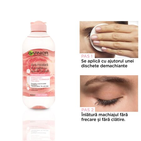 Garnier apa micelara cu apa de trandafir, 400 ml, Loreal 538625