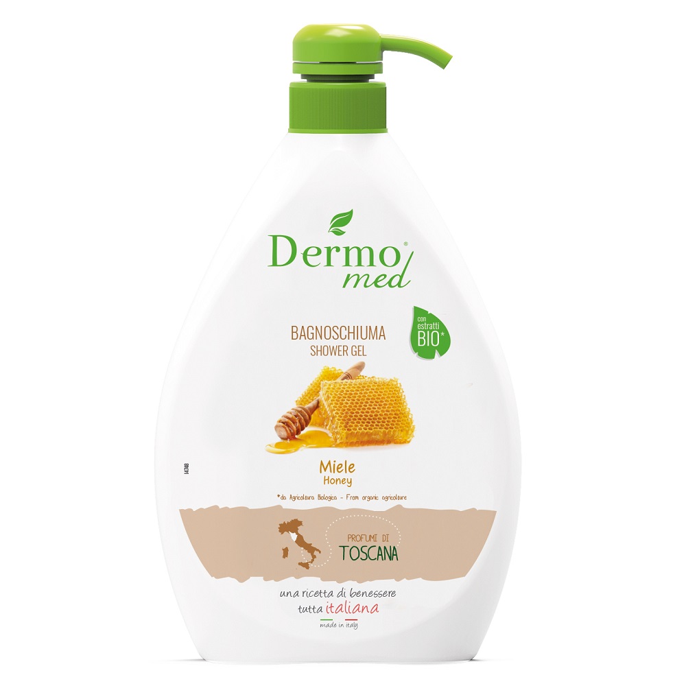 Gel de dus cu miere, 1000 ml, Dermomed