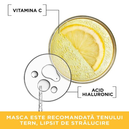 Masca servetel cu vitamina C Skin Naturals, 28 g, Garnier 538635