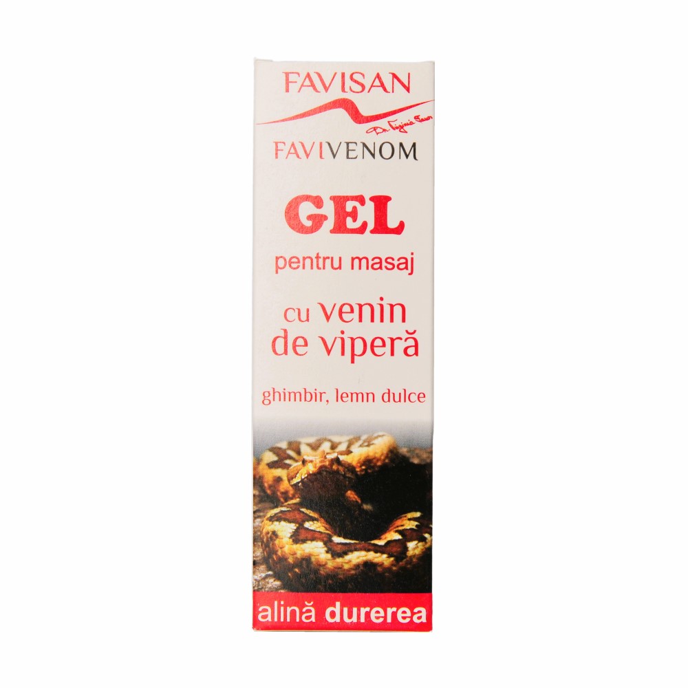 Gel pentru masaj cu venin de vipera Favivenom, 50 ml, Favisan