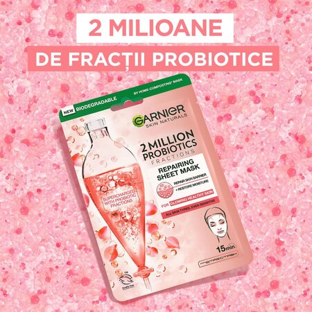 Masca servetel Garnier 2 Million Probiotic, 22 g, Loreal 538666