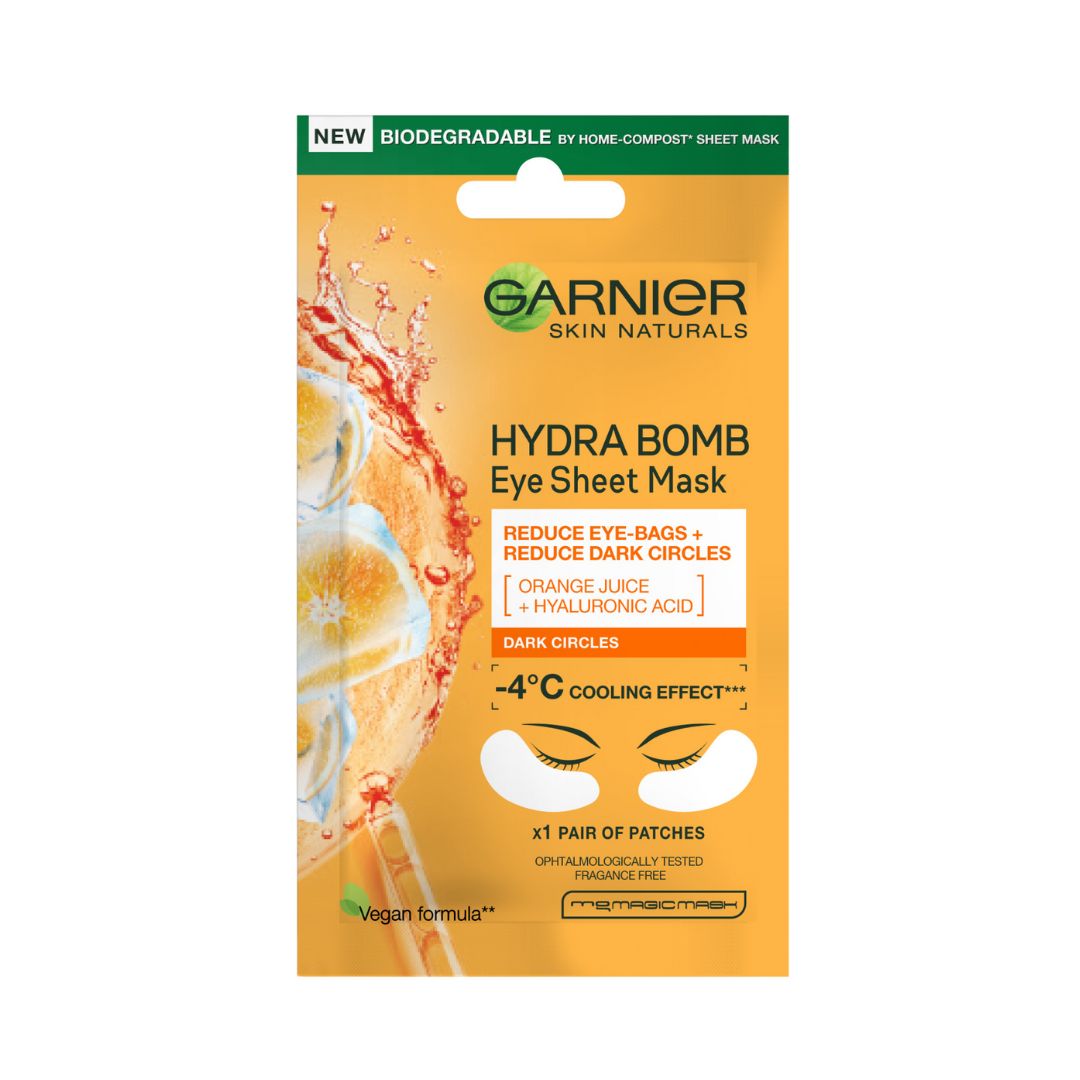 Garnier masca de ochii cu extract de portocale Hydra Bomb