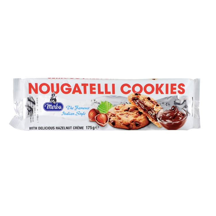 Biscuiti Nougatelli, 175 g, Merba