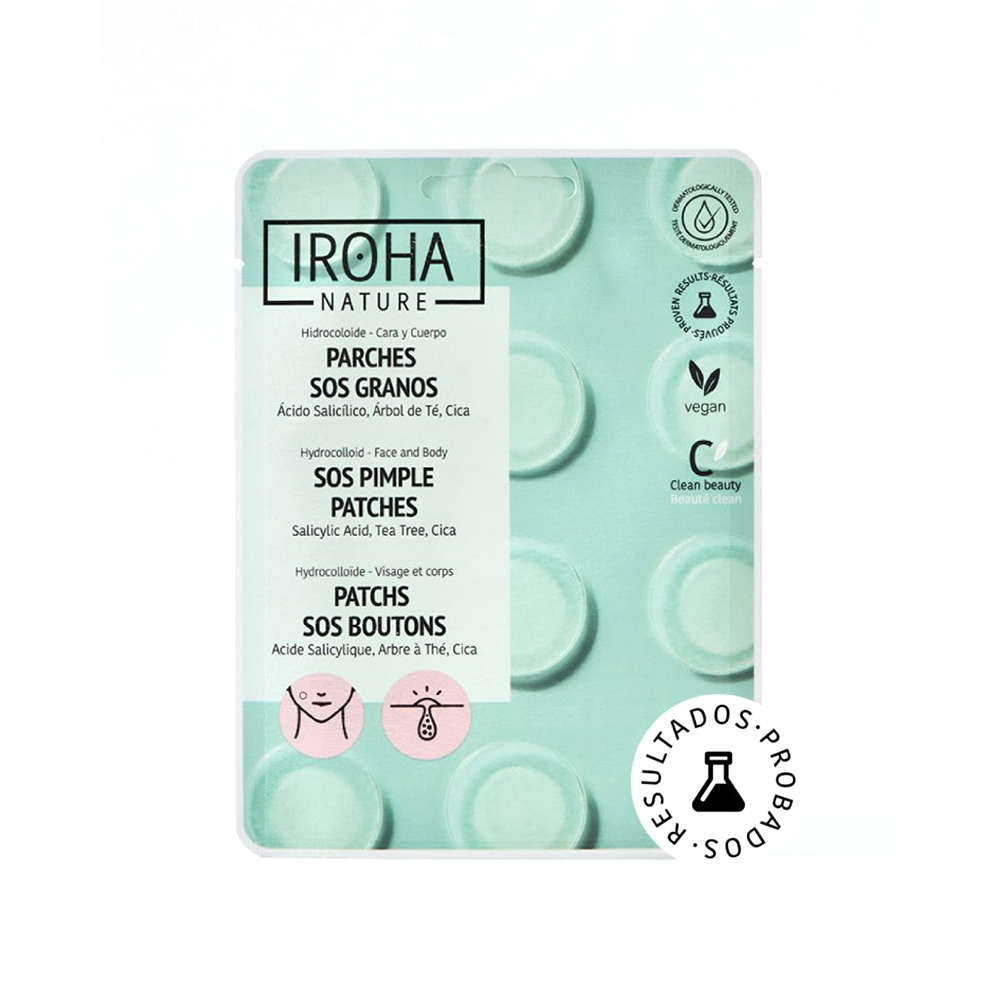 Plasturi pentru acnee SOS Pimple Patches, 18 bucati, Iroha