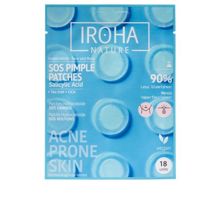 Plasturi pentru acnee SOS Pimple Patches, 18 bucati, Iroha
