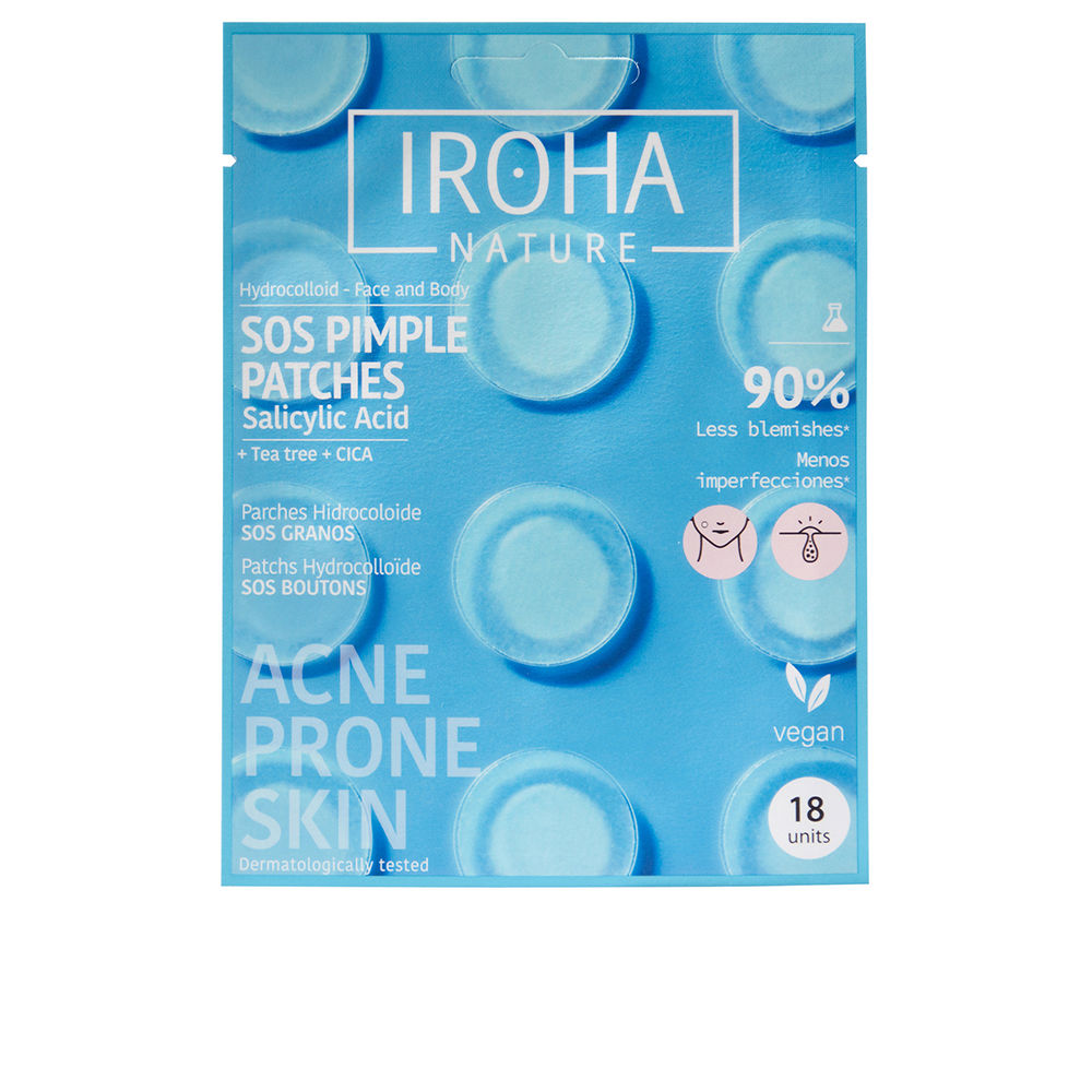 Plasturi pentru acnee SOS Pimple Patches, 18 bucati, Iroha
