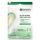Masca servetel Garnier cu Lapte de Migdale si Acid Hialuronic Nutri Bomb, 28 g, Garnier 538720