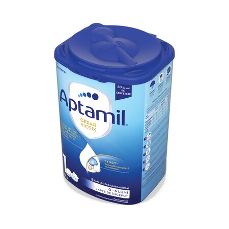 Lapte Praf Cesar Biotik 1, 0-6 luni, 800g, Aptamil 816681