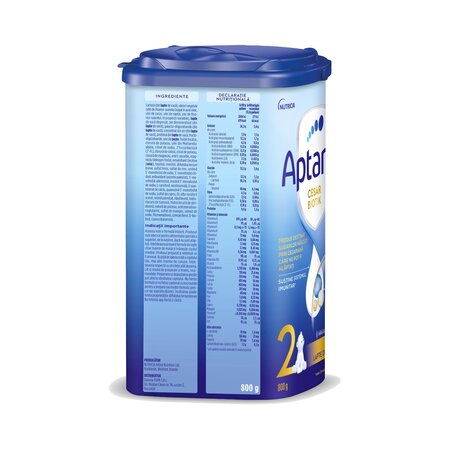Lapte Praf CesarBiotik 2, 6-12 luni, 800g, Aptamil 816685