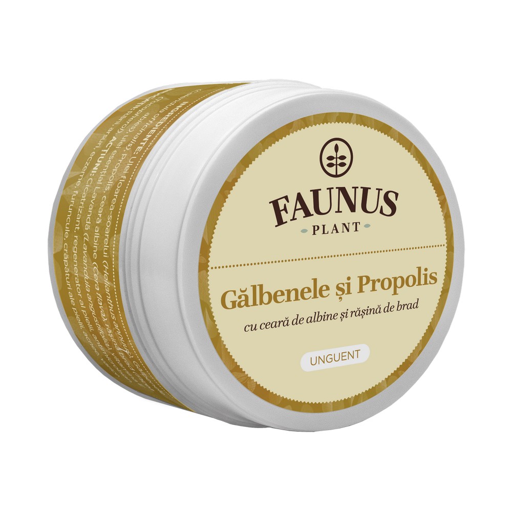 Unguent de galbenele si propolis, 50 ml, Faunus Plant