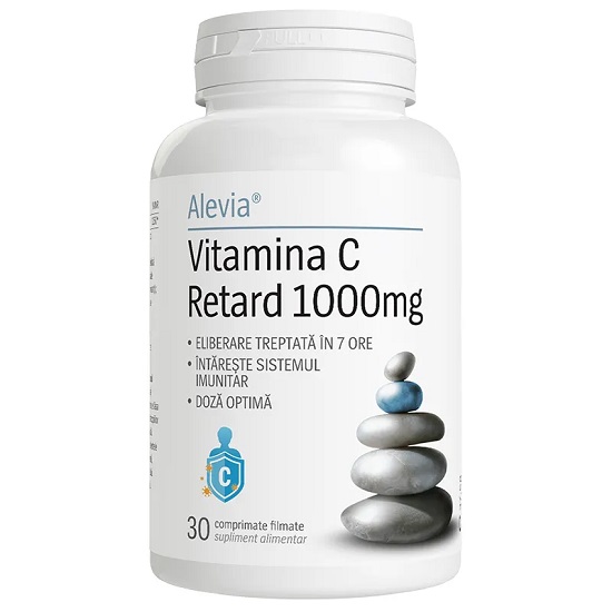 Vitamina C Retard, 1000mg, 30 comprimate, Alevia