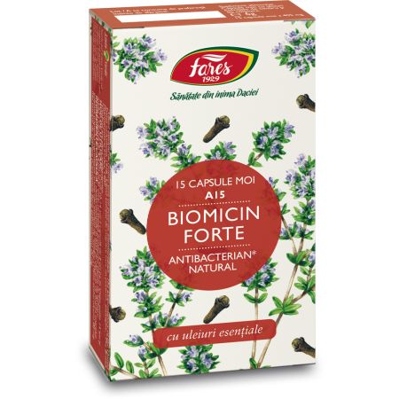 Biomicin Forte, 15 capsule, Fares