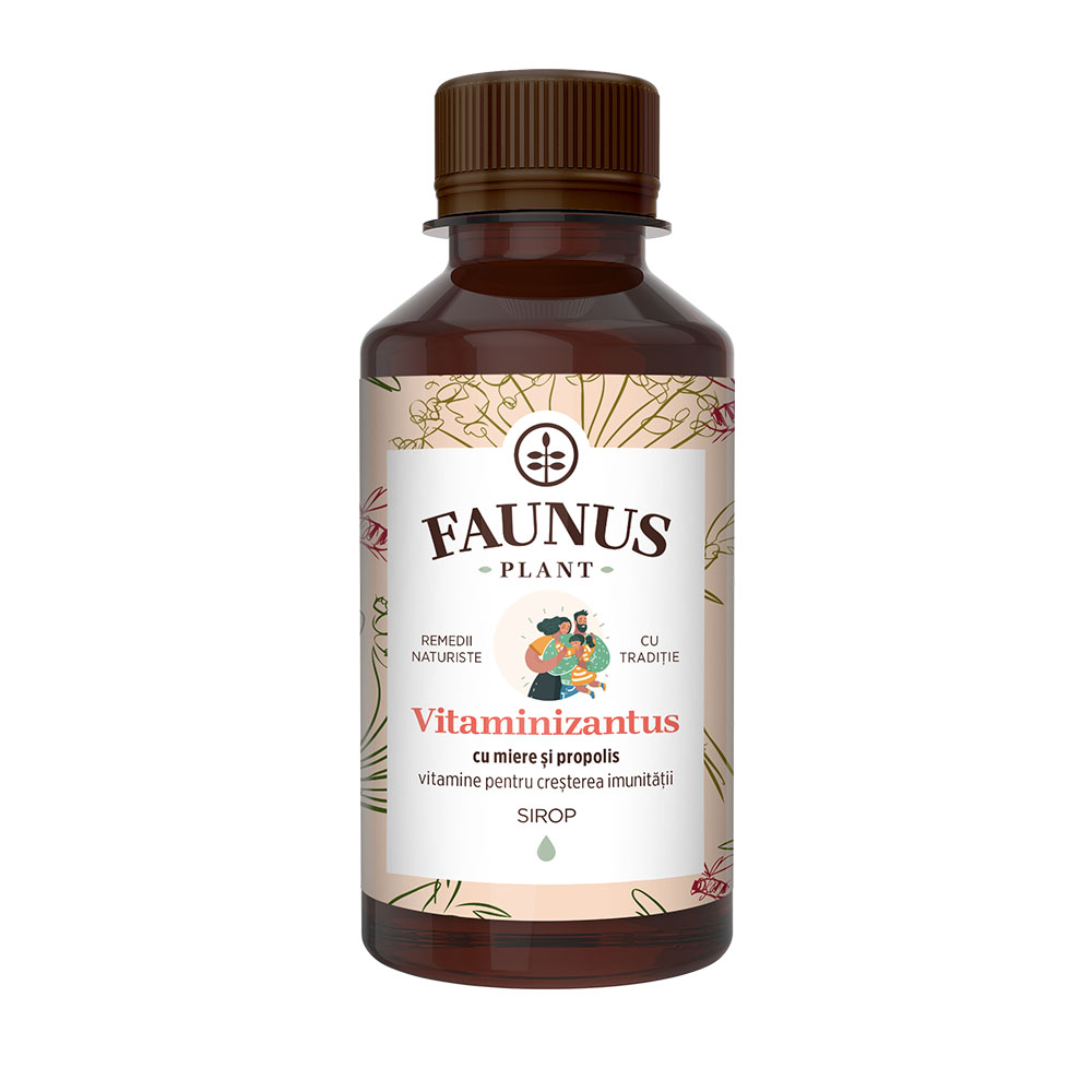 Sirop cu miere si propolis Vitaminizantus, 200 ml, Faunus Plant