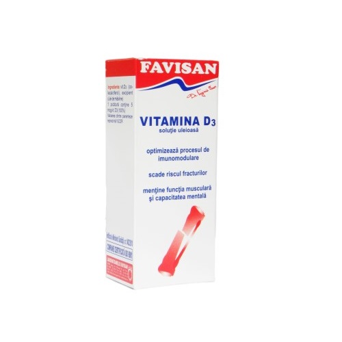 Vitamina D3, 30 ml, Favisan