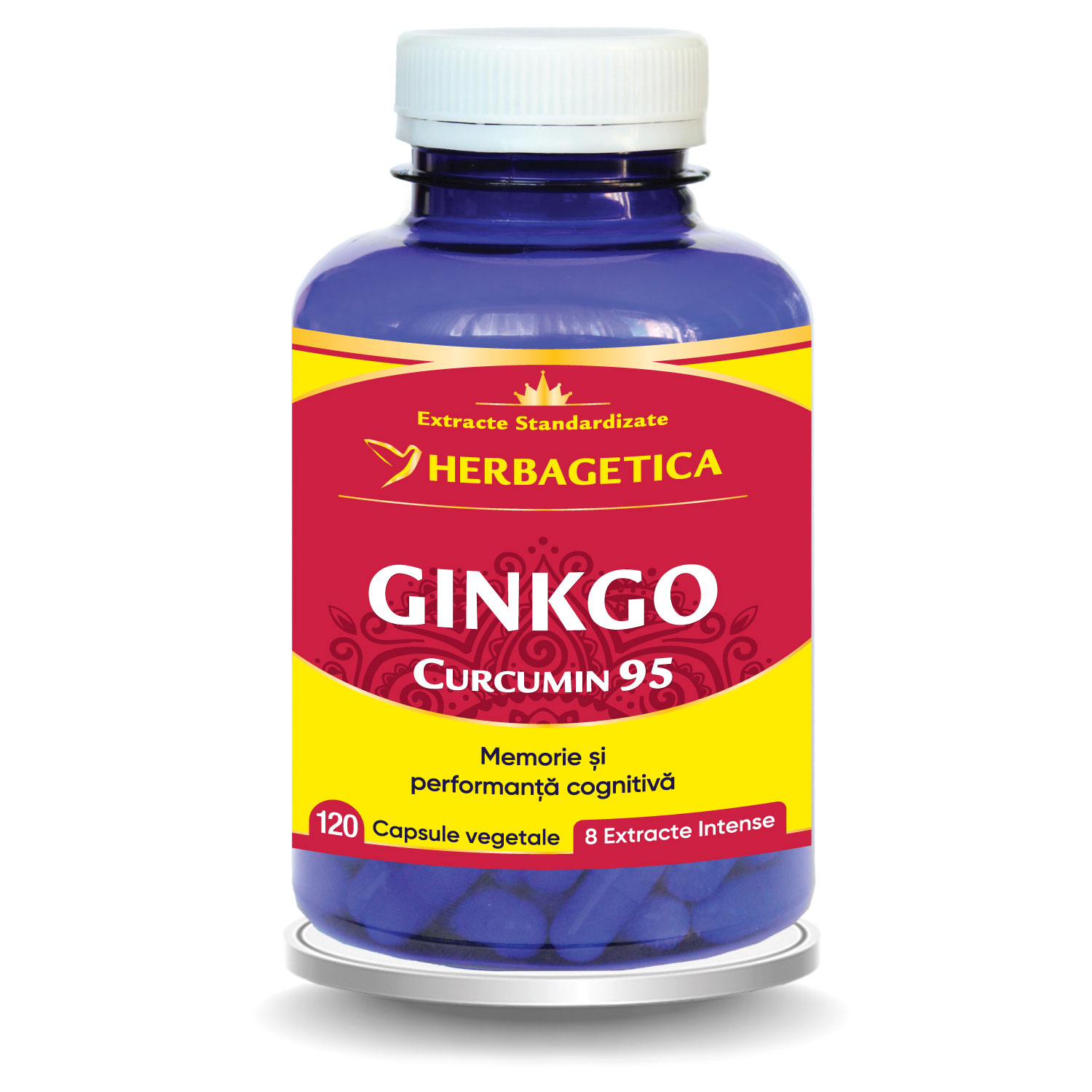 Gingko Curcumin95, 120 capsule, Herbagetica