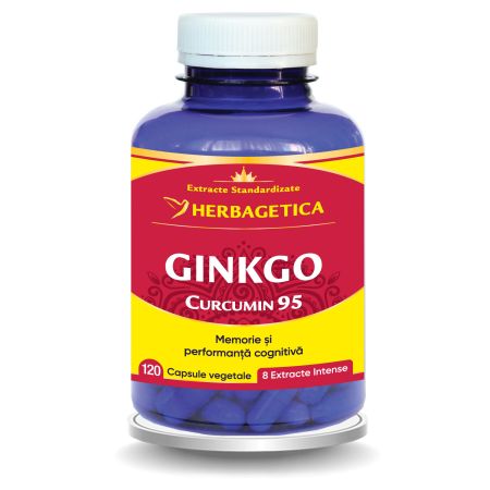 Gingko Curcumin95, 120 capsule, Herbagetica