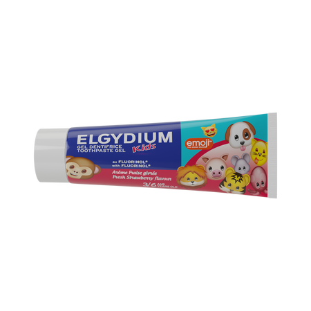Pasta de dinti cu aroma de capsuni Emoji, 3-6 ani