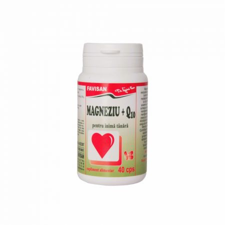 Magneziu + Q10, 40 capsule, Favisan