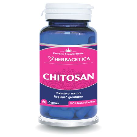 Chitosan, 60 capsule, Herbagetica