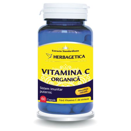 Vitamina C Organica, 60 capsule, Herbagetica