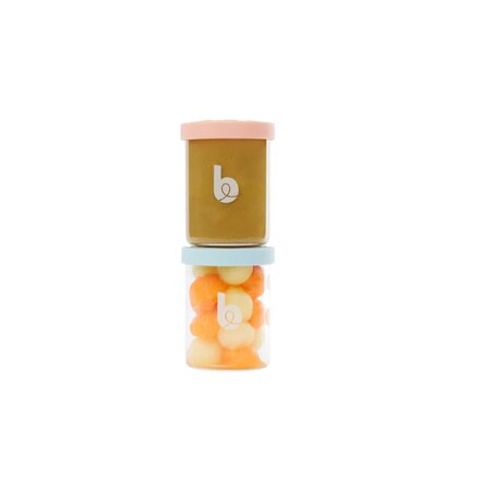 Set 6 recipiente din sticla cu capac Isy, 6 x 250 ml, Babymoov 539055