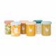 Set 6 recipiente din sticla cu capac Isy, 6 x 250 ml, Babymoov 565119