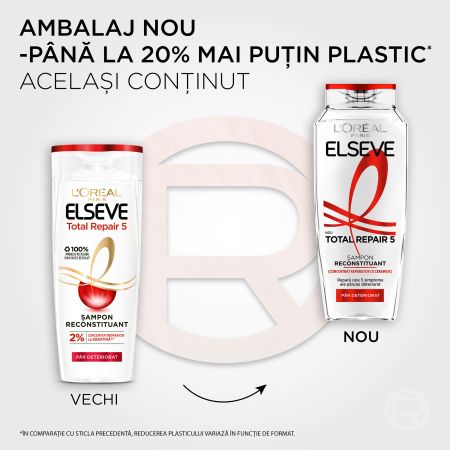 Sampon pentru par deteriorat Total Repair 5, 400 ml, Elseve 757327