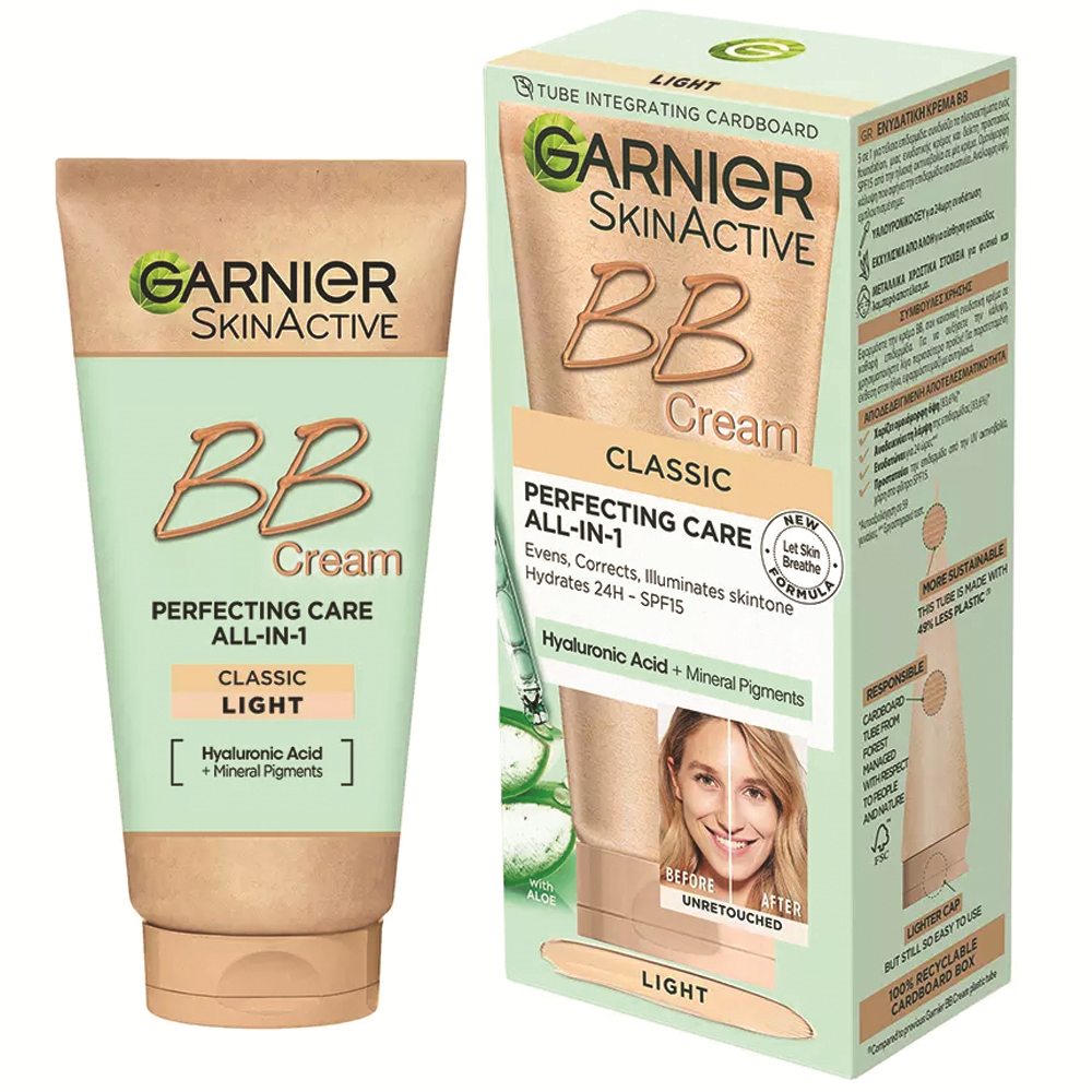 BB Crema Garnier cu SPF15 pentru ten normal Skin Active, 50 ml, Light, Loreal