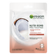 Masca servetel Garnier cu lapte de cocos si acid hialuronic Nutri Bomb, 28 g, Loreal 539215