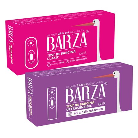 Pachet test de sarcina Ultrasensibil Caseta + test de sarcina Clasic