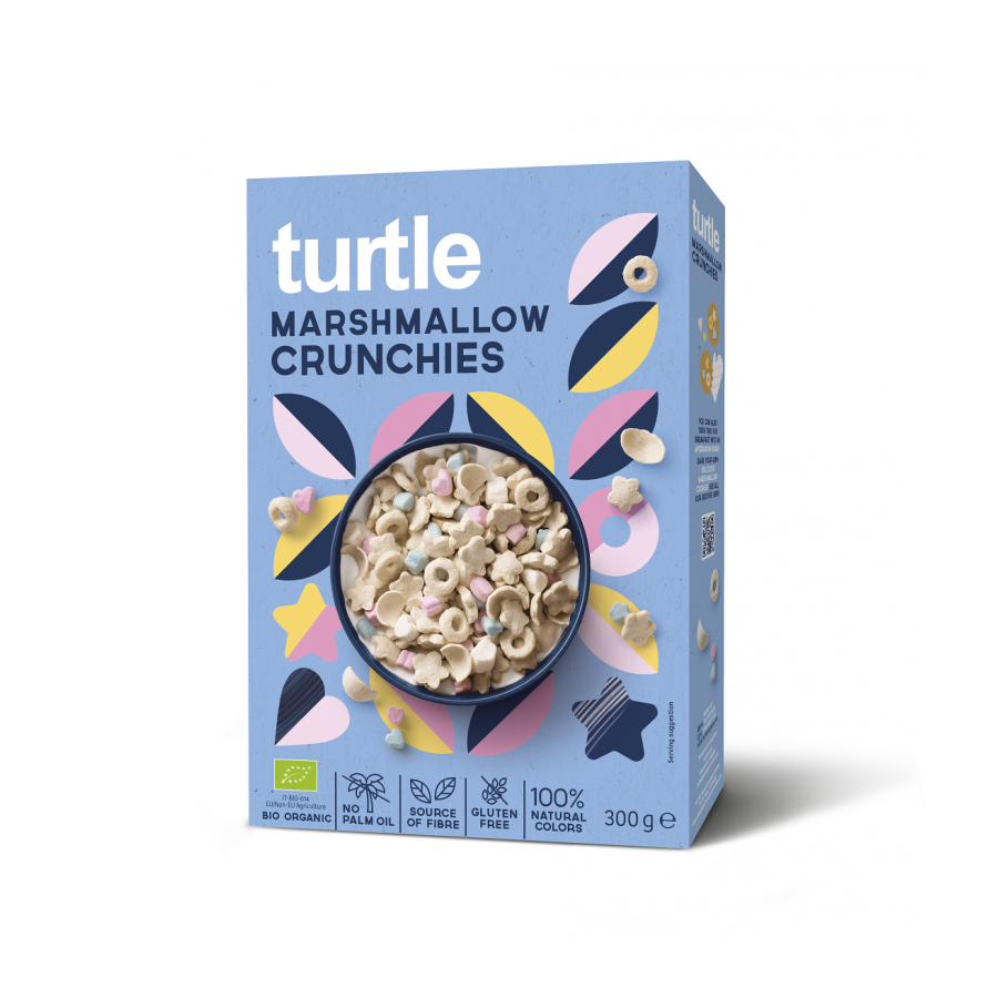 Cereale Bio crocante Marshmallow, 300 g, Turtle