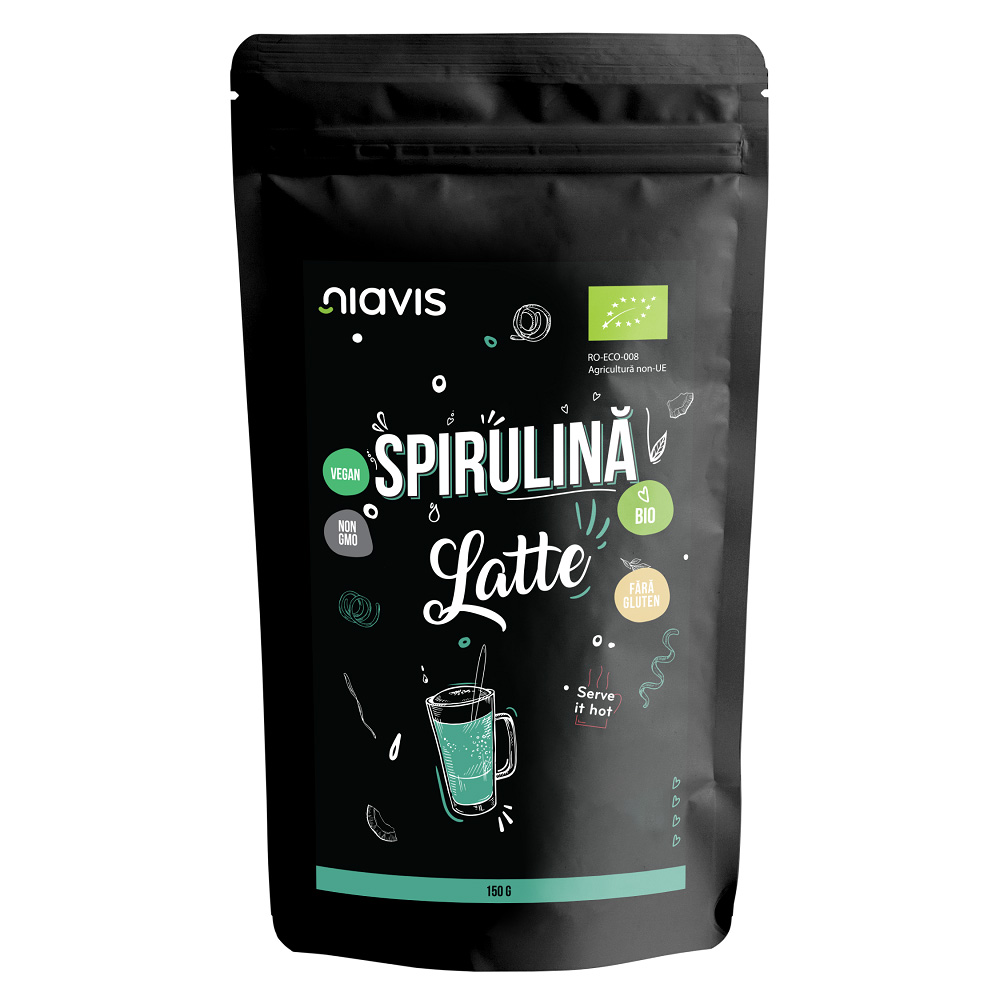 Spirulina latte pulbere Bio, 150 gr, Niavis Bio