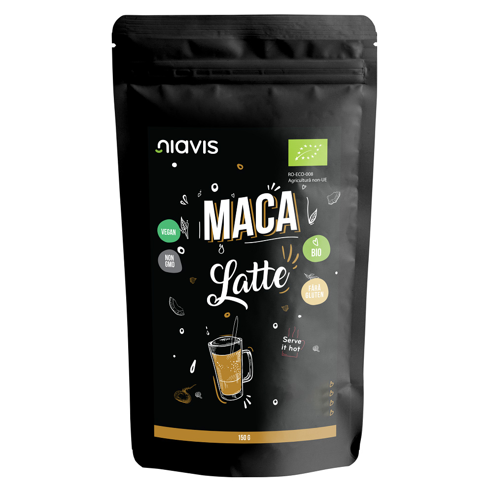 Maca latte pulbere Bio, 150 gr, Niavis Bio