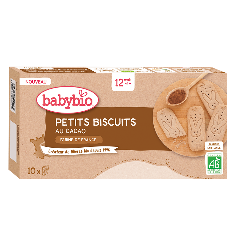 Biscuiti Bio cu cacao, 160 g, BabyBio