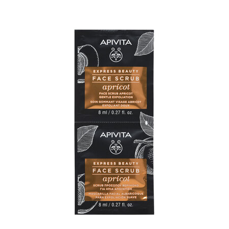 Exfoliant cu extract de caise, 2 x 8 ml