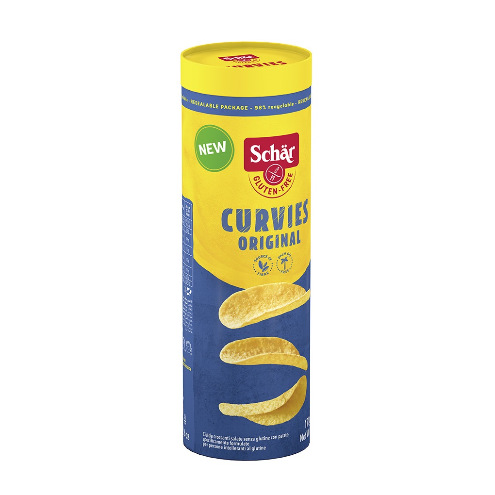 Chipsuri fara gluten Curvies Original, 170 g, Schar