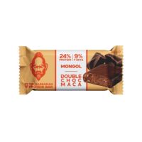 Baton proteic bio invelit in ciocolata dubla si Maca Mongol, 68 g, The Barbarian