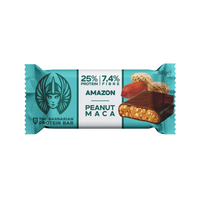 Baton proteic Bio invelit in ciocolata cu Arahide si Maca, 68 g, The Barbarian