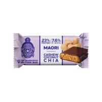 Baton proteic bio invelit in ciocolata cu caju, cocos si chia Maori, 68 g, The Barbarian