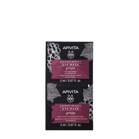 Masca antirid pentru ochi cu extract din struguri Express Beauty, 2 x 2 ml