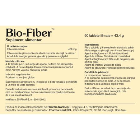 Bio-Fiber, 60 tablete, Pharma Nord 612515