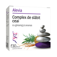 Complex de slabit cu ginseng si ananas, 30 plicuri, Alevia