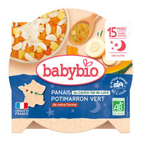 Meniu Bio de pastarnac gratinat si Dovleac Drome, 260 g, Babybio